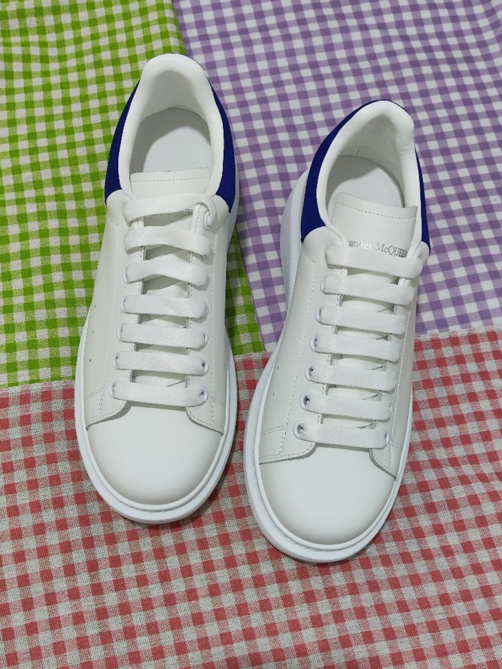 Alexander McQueen sneakers (white and blue) - Picture 1 of 10